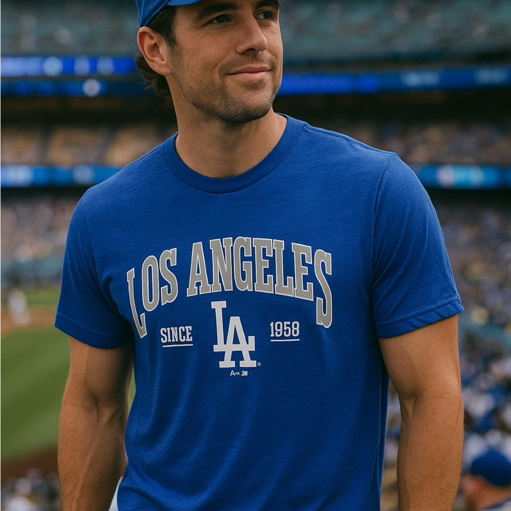 Los Angeles LA Dodgers Official MLB Unisex Royal T-Shirt Collectible Tees